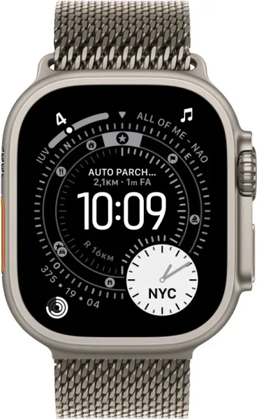 APPLE WATCH ULTRA 3 CAJA TITANIO NATURAL 49mm CORREA LOOP MILANESE NATURAL S
