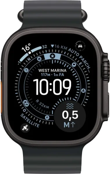 APPLE WATCH ULTRA 3 CAJA TITANIO NEGRA 49mm CORREA OCEAN NEGRA