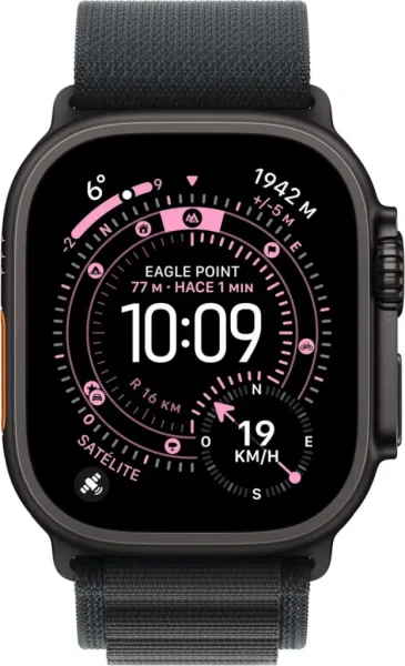 APPLE WATCH ULTRA 3 CAJA TITANIO NEGRA 49mm CORREA LOOP ALPINE NEGRA L