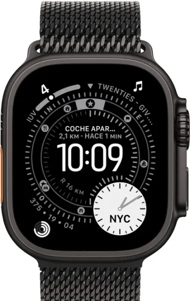 APPLE WATCH ULTRA 3 CAJA TITANIO NEGRA 49mm CORREA LOOP MILANESE NEGRA M