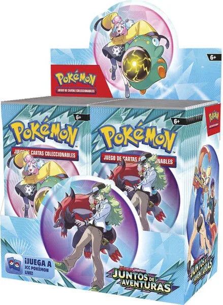 Pokemon tcg escarlata y púrpura juntos de aventuras booster