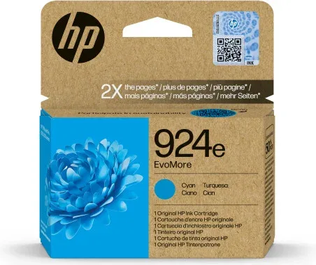 HP Cartucho de Tinta Original EvoMore 924e cian