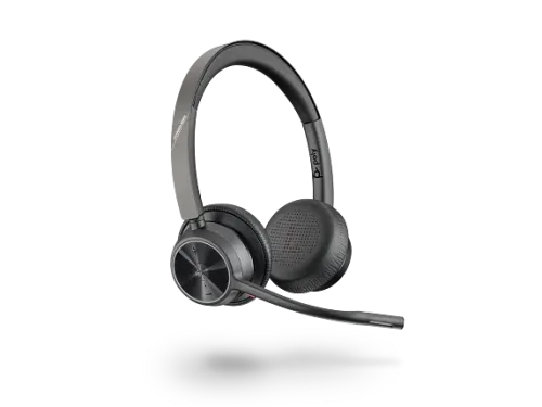 HP Poly Auriculares Poly VOYAGER 4320-M certificados para Microsoft Teams con base de carga