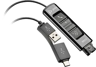 HP Poly Adaptador negro Poly DA85 USB a QD compatible con TAA