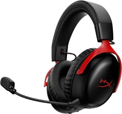 HyperX Auriculares inalámbricos Cloud III S: auriculares gaming (color negro-rojo)