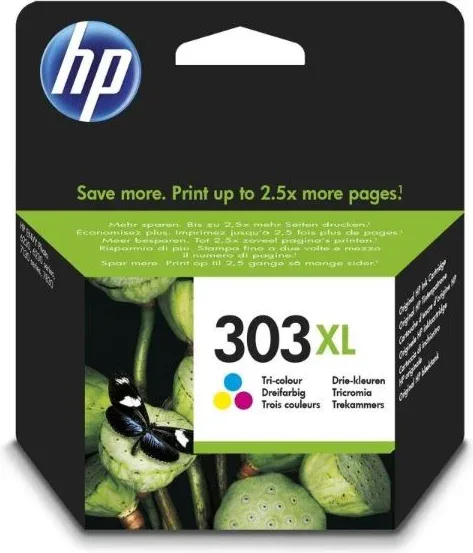 Cartucho Tinta Tricolor Hp 303 Xl (T6N03Ae)
