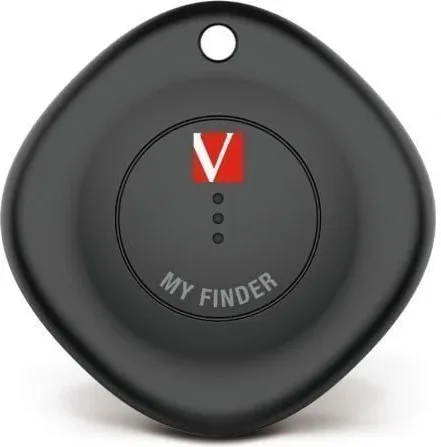 Localizador Verbatim My Finder Bluetooth Tracker MYF-01 compatible con Apple/ Incluye Llavero y Pila/ Negro