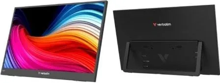 Monitor Portátil Verbatim Non-Touch Light 15.6"/ Full HD/ Multimedia/ Negro