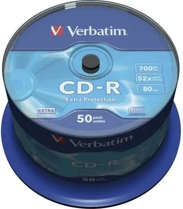 CD-R Verbatim Datalife 52X/ Tarrina-50uds