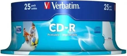 CD-R Verbatim AZO Imprimible 52X/ Tarrina-25uds