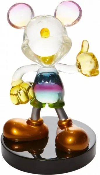 Figura resina enesco disney mickey & minnie grand jester mickey mouse