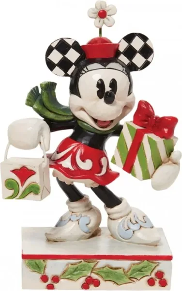 Figura enesco disney minnie regalos de navidad coleccion traditions