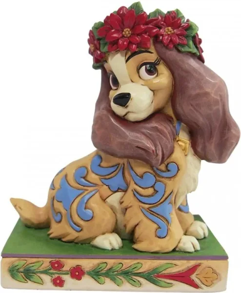 Figura enesco disney la dama y el vagabundo reina