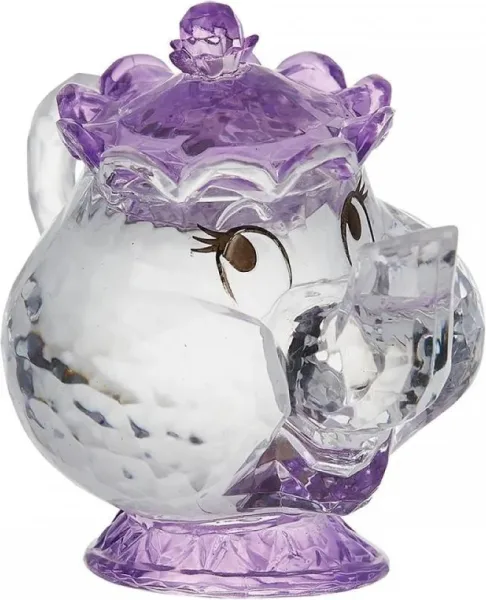 Figura acrílica enesco disney la bella y la bestia mrs. potts