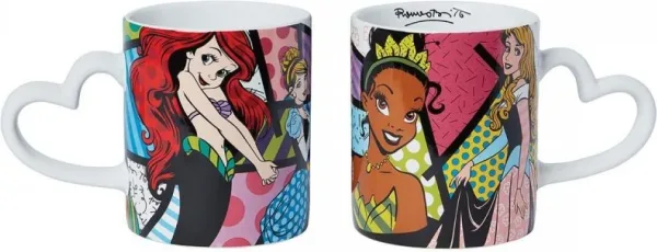 Taza enesco disney princesas ariel - cenicienta - tiana y aurora