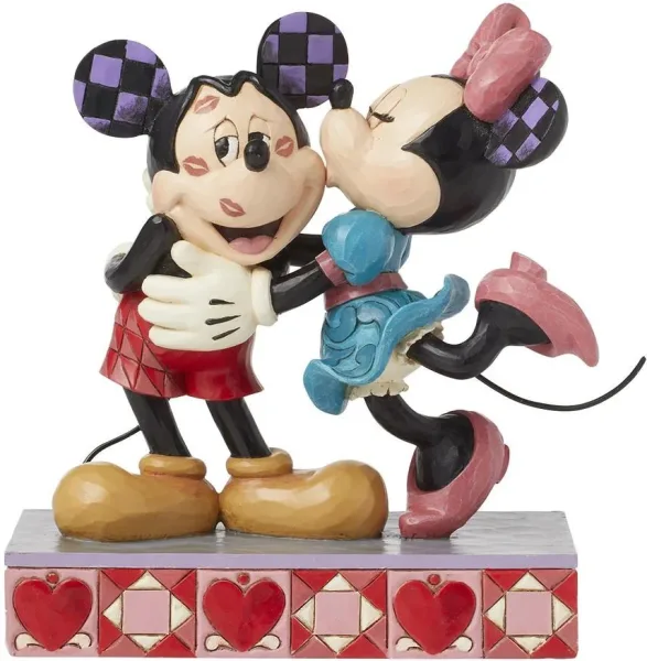 Figura enesco disney mickey & minnie love