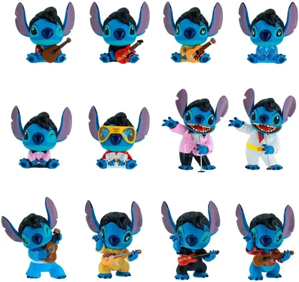 Figura mistery bag enesco disney mini stitch elvis 1 unidad aleatoria