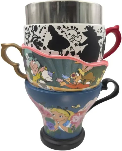 Copa decorativa enesco alicia en el país de las maravillas