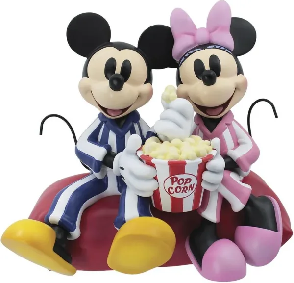 Figura enesco disney mickey y minnie hora de pijama