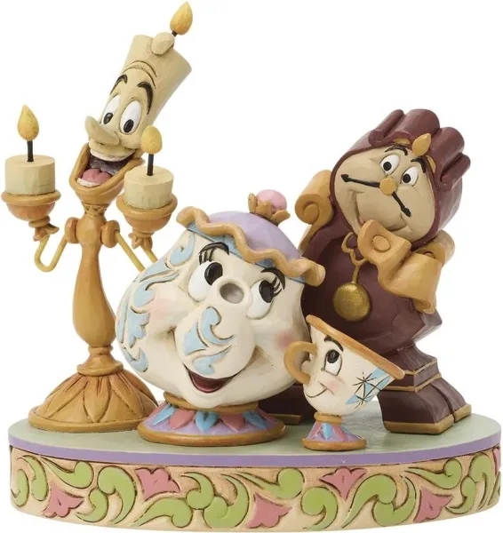 Figura enesco lumiere - la senora pott - chip y cogsworth