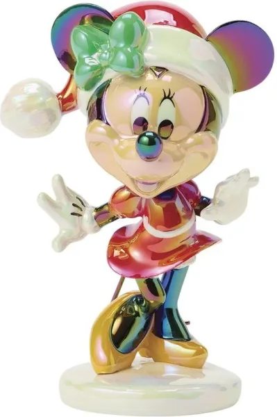 Figura enesco minnie mouse navideña
