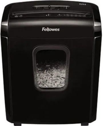 Destructora Fellowes 6M/ Minicorte de 4 x 12mm/ Negra