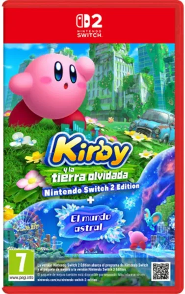 Juego nintendo switch 2 -  kirby y la tierra olvidada nintendo switch 2 edition