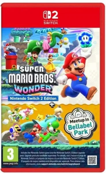 Juego para Consola Nintendo Switch 2 Super Mario Bros. Wonder + Parque Belabel