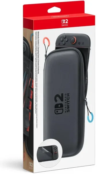 Kit Nintendo Switch 2/ Funda Transporte + Protector de Pantalla