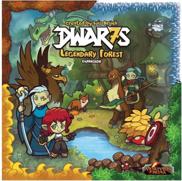 Juego de mesa dwar7s bosque legendario expansion edad recomendada 13 años idioma ingles