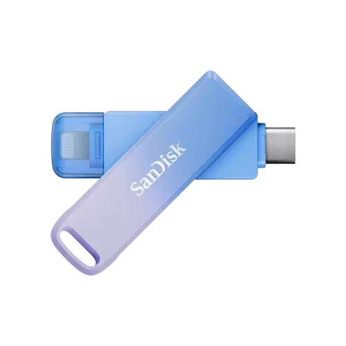 SanDisk Creator Phone Drive unidad flash USB 256 GB USB Type-C / Lightning 3.2 Gen 1 (3.1 Gen 1) Azul, Lila
