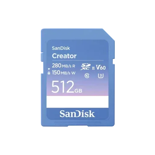 Tarjeta Sandisk Creator SD Uhs-Ii​ 512GB