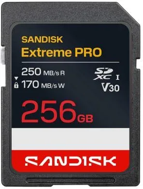Sandisk Extreme Pro SD 256GB