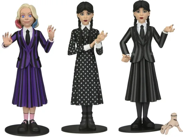Surtido figuras neca wednesday addams toony terrors