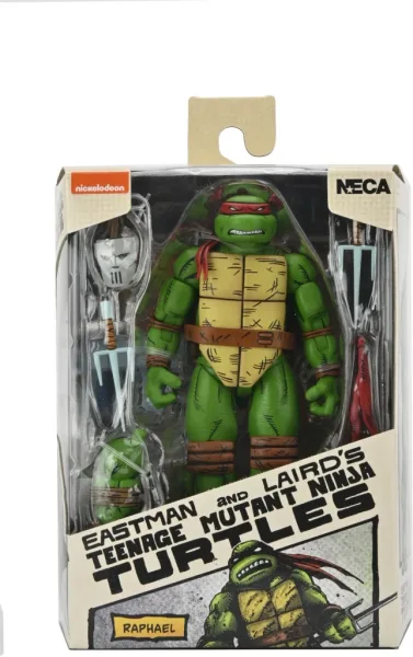 Figura neca teenage mutant ninja turtles mirage comics raphael scale action 18cm