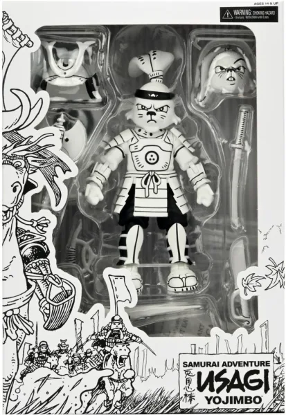 Figura neca usagi yojimbo black & white ver. scale action 18cm