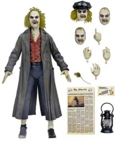 Ultimate beetlejuice tour guide the bio - exorcist scale action fig. 18 cm beetlejuice 1988