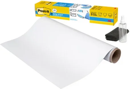 Superficie Adhesiva de Borrado en Seco 0,914X1,219M Super Sticky Flex Write Rollo Fws4X3 Post-It 7100299404