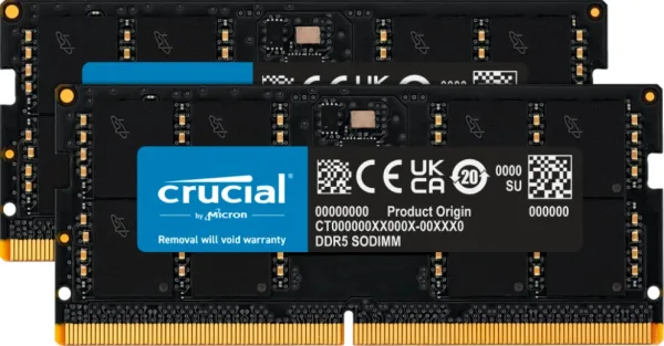 64GB Kit2x32GB DDR5-4800 SODIMM CrucialCrucial - DDR5 - kit
