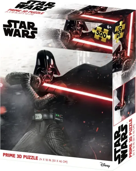 Puzle lenticular prime 3d star wars darth vader pose pelea 500 piezas