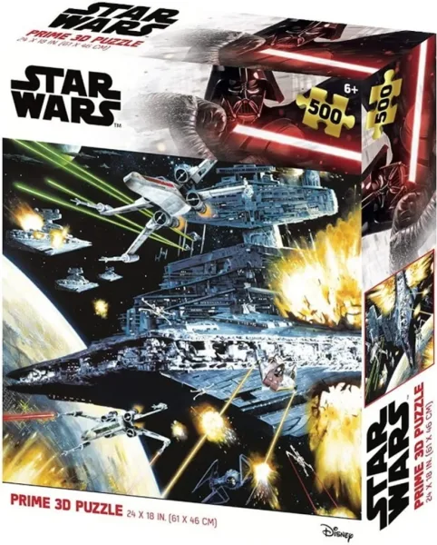 Puzle lenticular prime 3d star wars destructor estelar 500 piezas