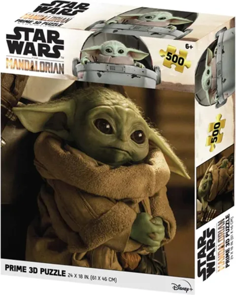 Puzle lenticular prime 3d 500 piezas the mandalorian grogu cargado 500 piezas