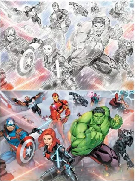 Puzzle para rascar prime 3d marvel 150 piezas
