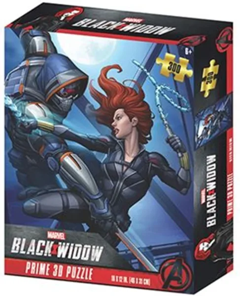 Puzzle lenticular prime 3d marvel black widow y taskmaster 200 piezas