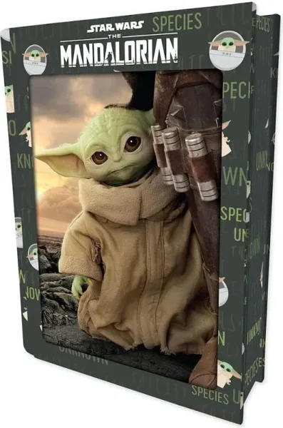 Puzzle libro lenticular prime 3d star wars the mandalorian 300 piezas
