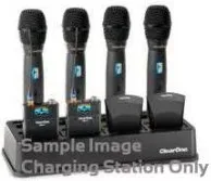 Clearone 4-Bay Docking (Charging) Station For Recharging Transmitters (910-6000-400)