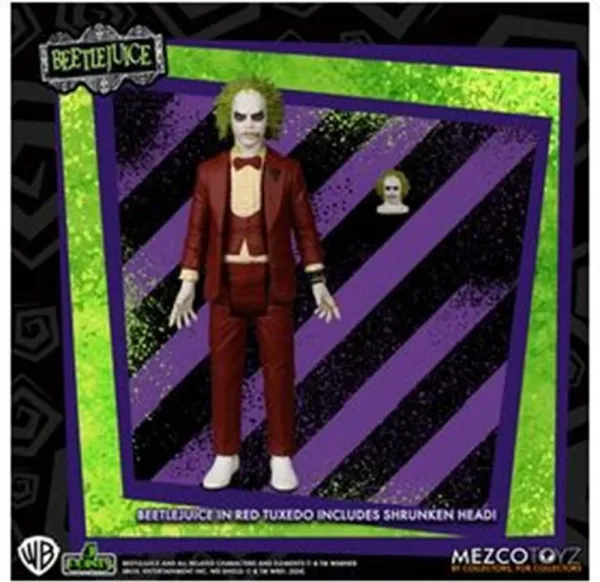 Figura mezco toyz beetlejuice 5 points beetlejuice red tux 9.5cm