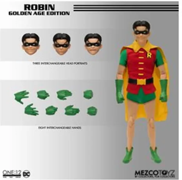 Figura mezco toyz DC universe one:12 collective robin golden age edition 28cm