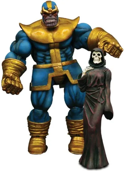 Figura diamond select toys marvel thanos accion pack con figura de la muerte