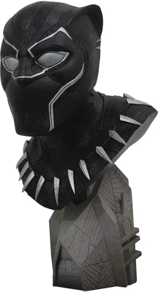 Figura diamond collection marvel comics busto black panther 1 - 2 escala